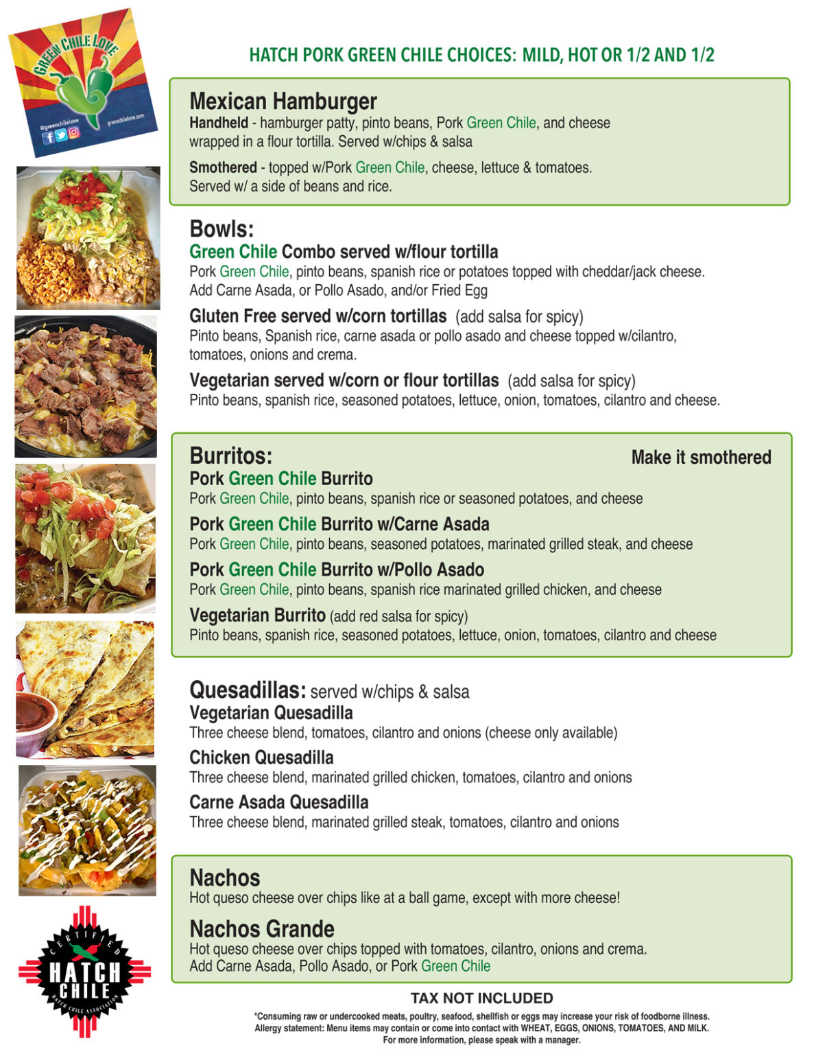 Green Chile Love Food Truck Best Green Chile in Phoenix Best Green